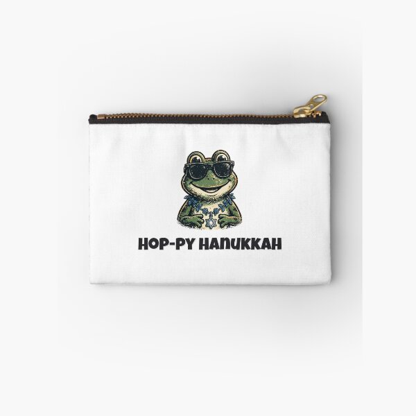 Aperçu de l'œuvre Motif de grenouille amusante pour Hanoukka créée et vendue par Wild Shades.