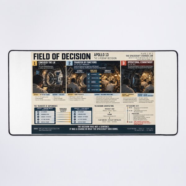 Item preview, Apollo 13 — The Spacecraft Changes Job | Field of Decision designed and sold by The Painted Fence.