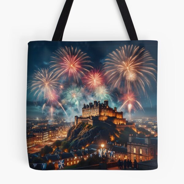 Artikelvorschau, Edinburgh Hogmanay Feuerwerk entworfen und verkauft von Sybille-Yates.