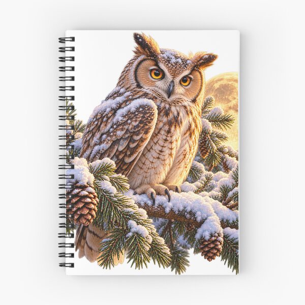 Item preview, Painterly Snowy Owl Christmas Tee designed and sold by SunnyDesign82.