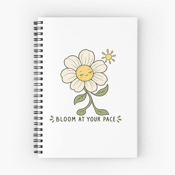 Item preview, Bloom At Your Pace Smiling Daisy Floral Illustration designed and sold by sasaPRO.