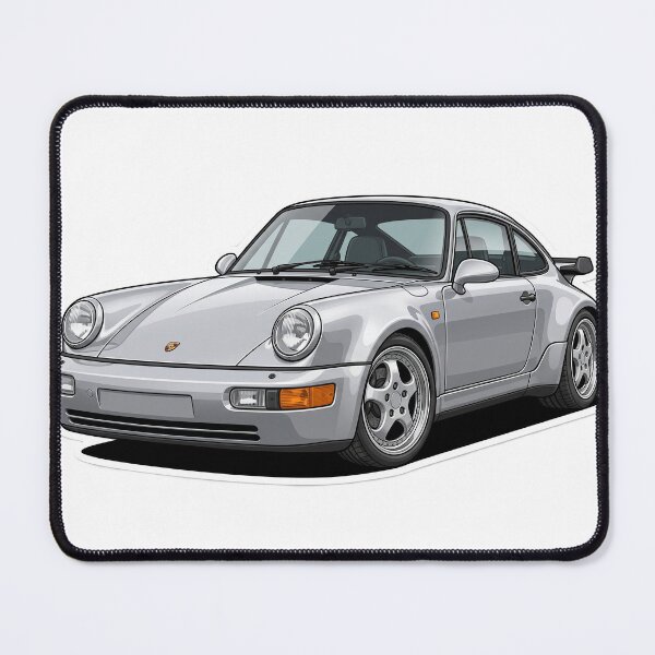 Item preview, Classic Silver Porsche 964 Turbo Sticker designed and sold by Fixnovaguide.