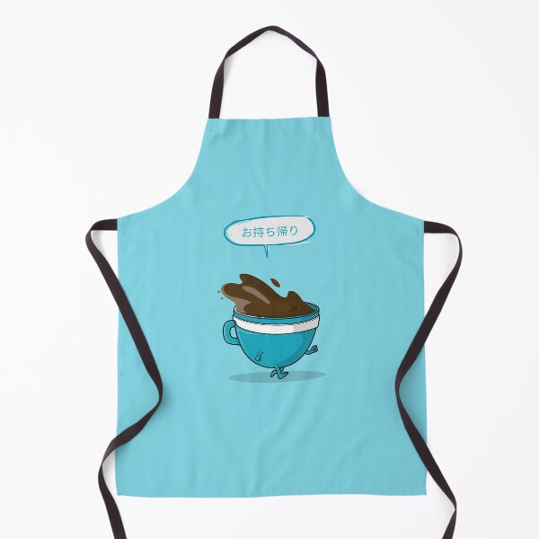 Item preview, Funny Coffee To Go Blue Japanese designed and sold by DJCartoonDesigns.