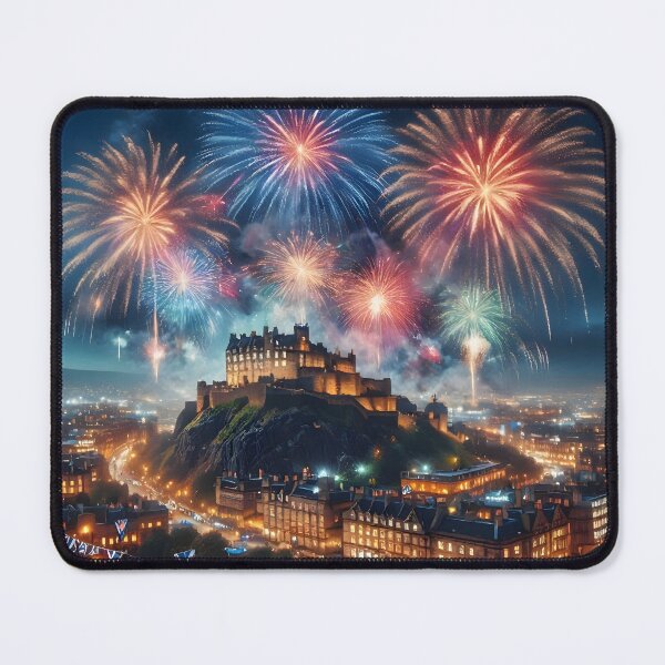 Artikelvorschau, Edinburgh Hogmanay Feuerwerk entworfen und verkauft von Sybille-Yates.