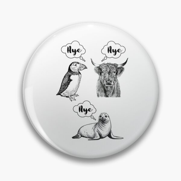 Item preview, Scottish Wildlife Animals Saying Aye Art Set designed and sold by S-and-W-4ever.