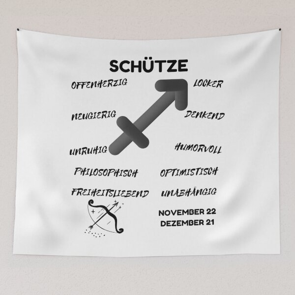 Artikelvorschau, Schütze Sternzeichen Astrologie Horoskop Symbol - Classic Black & White entworfen und verkauft von ZODIARA.