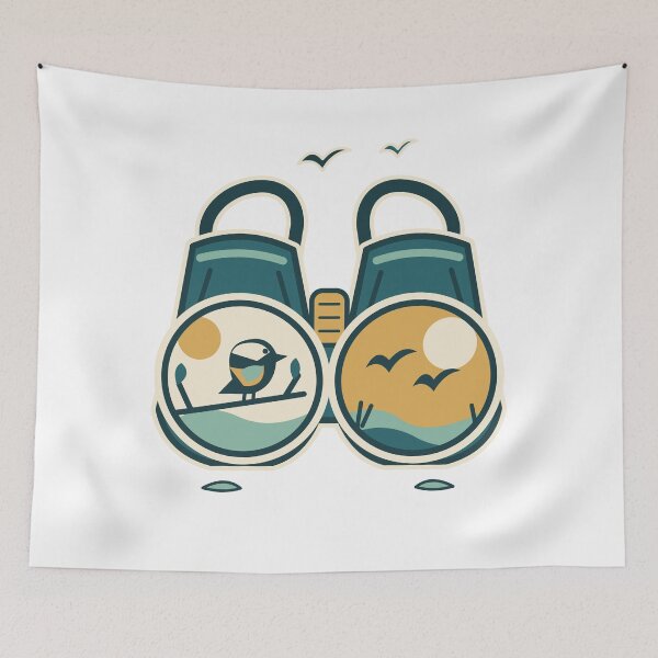 Item preview, Birdwatching Binoculars with Woodland Birds designed and sold by EcomGenius.