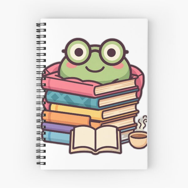 Item preview, Just One More Chapter: Bookish Frog Reader designed and sold by Odd-jack.