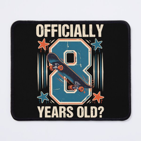 Item preview, Officially 8 Years Old Skateboard 8th Birthday Boy Retro Varsity Number 8 Skater Kid Birthday Party Design designed and sold by DarylWelsh2024.