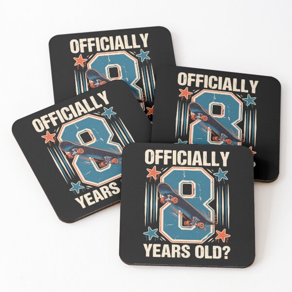Item preview, Officially 8 Years Old Skateboard 8th Birthday Boy Retro Varsity Number 8 Skater Kid Birthday Party Design designed and sold by DarylWelsh2024.