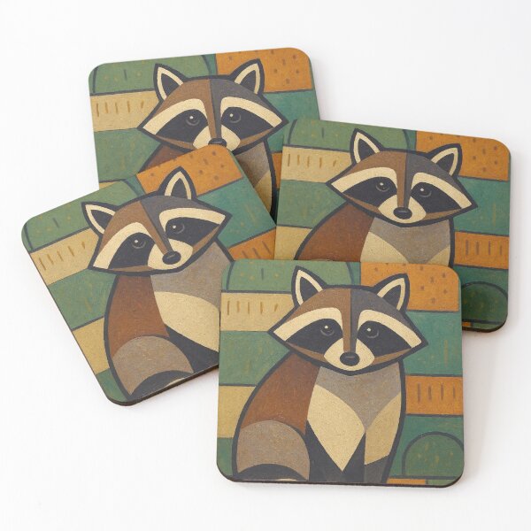 Item preview, Raccoon illustration - Adorable Wildlife and Nature Art designed and sold by GalleryKauffeld.