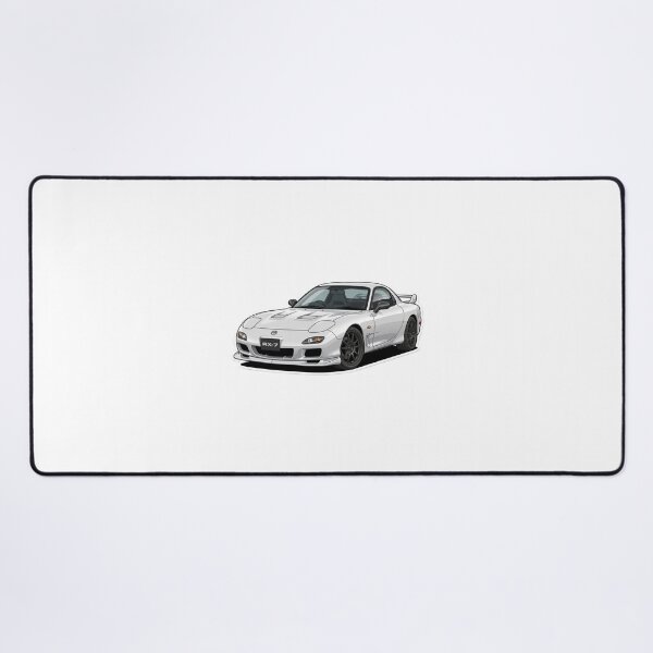 Item preview, Classic Mazda RX-7 FD White JDM Vector Sticker designed and sold by Fixnovaguide.