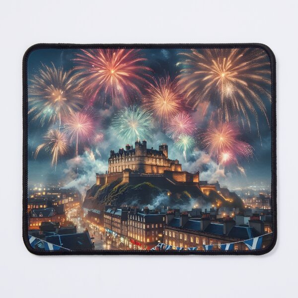 Artikelvorschau, Edinburgh Hogmanay Feuerwerk entworfen und verkauft von Sybille-Yates.