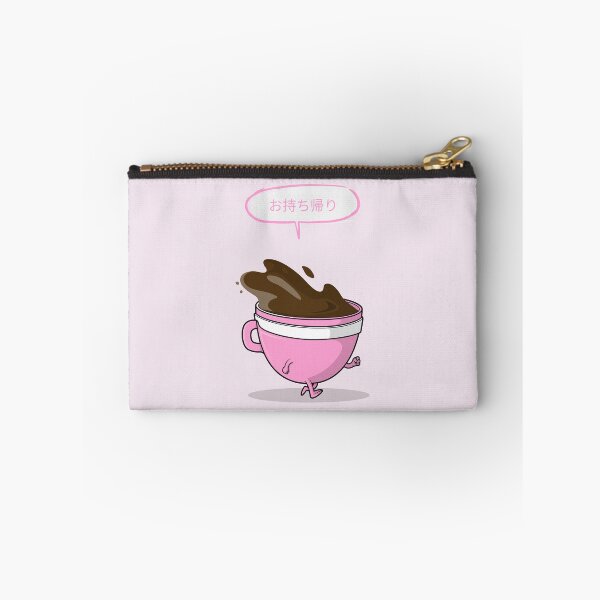 Item preview, Funny Coffee To Go Pink Japanese designed and sold by DJCartoonDesigns.