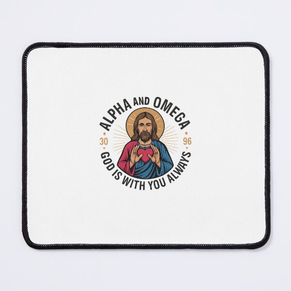 Item preview, Alpha and Omega – God Is With You Always | Christian Printable Art designed and sold by Bellothreads.