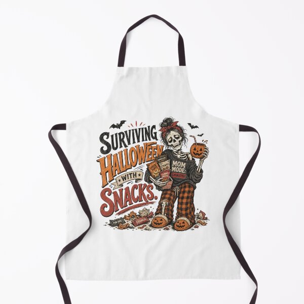 Item preview, Surviving Halloween With Snacks Exhausted Mom Mode Skeleton designed and sold by shirt-hard-top1.
