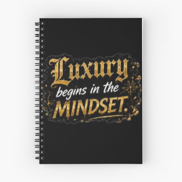 Item preview, Luxury Begins In The Mindset - Golden Motivational Quote Sticker designed and sold by Nicolae-SCROCIOB-Shop.