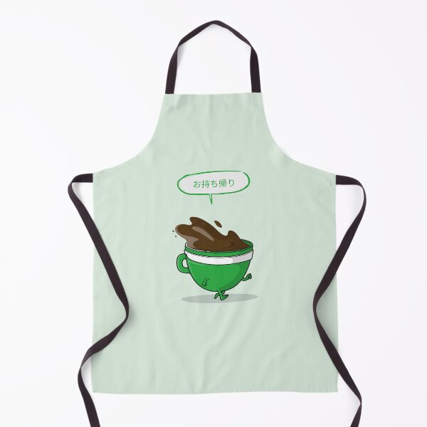 Item preview, Funny Coffee To Go Green Japanese designed and sold by DJCartoonDesigns.