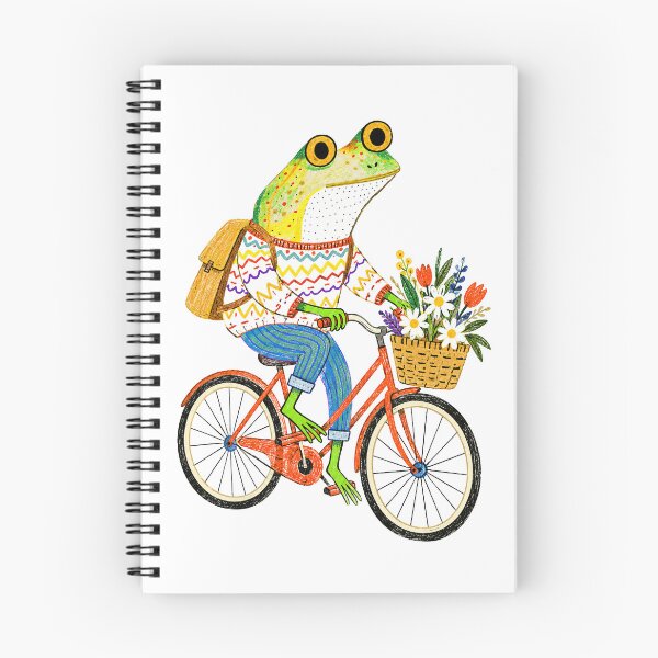 Item preview, Whimsical Frog Riding a Bicycle designed and sold by TeeARTHY.
