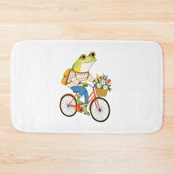 Item preview, Whimsical Frog Riding a Bicycle designed and sold by TeeARTHY.