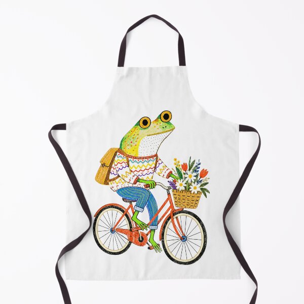 Item preview, Whimsical Frog Riding a Bicycle designed and sold by TeeARTHY.
