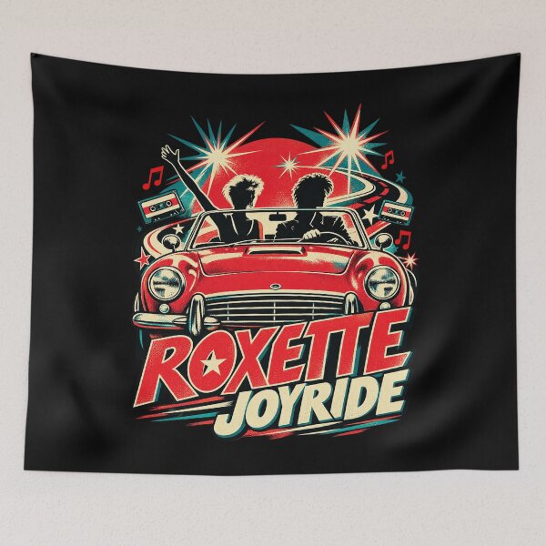 Item preview, Roxette Joyride – Vintage 90s Pop Rock Retro Music Art designed and sold by Jadegothgobby.