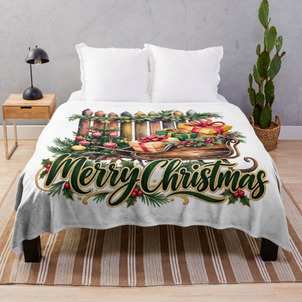 Item preview, Merry Christmas Sleigh designed and sold by Lori Winslow Designs.