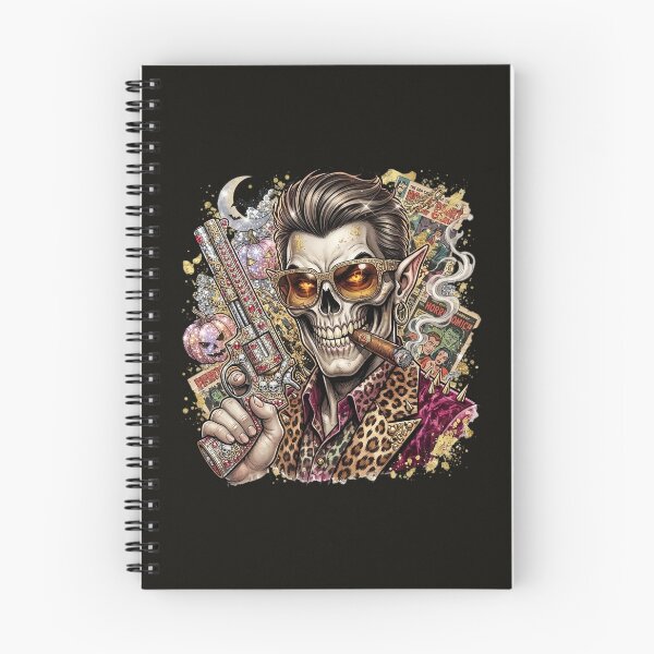 Item preview, Halloween Skeleton Gun Cigar Pumpkin Comics designed and sold by Voodoo Store Paranormal Collections.