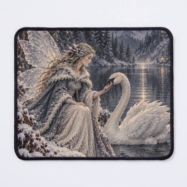 Item preview, Moonlit Swan and Fairy by Winter Lake designed and sold by Meandmyshop.