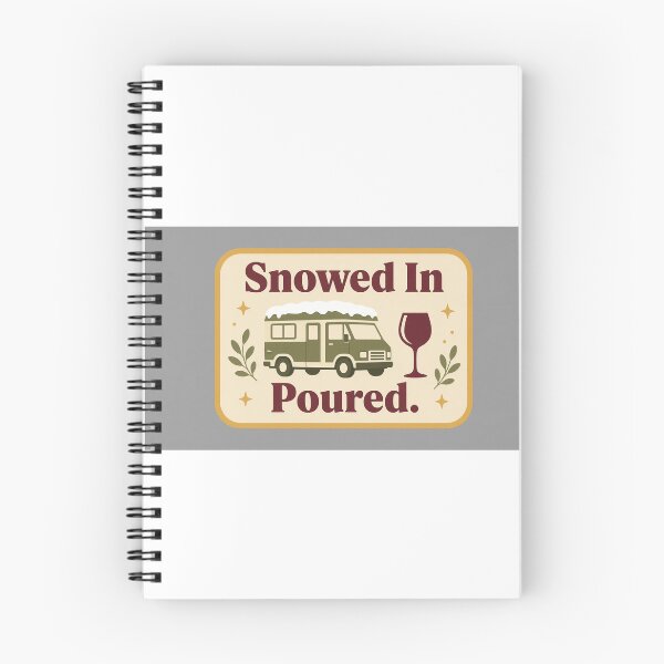 Item preview, Snowed In. Poured. Van Life Wine Badge designed and sold by Freckled-Monkey.