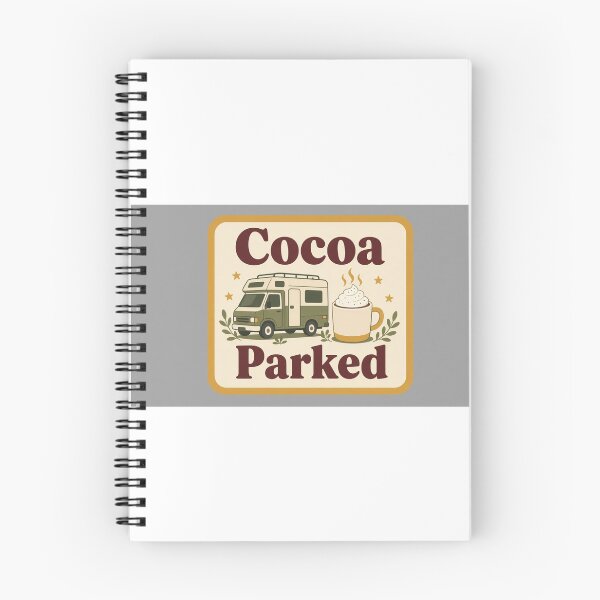 Item preview, Cocoa. Parked. Van Life Badge designed and sold by Freckled-Monkey.