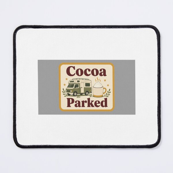 Item preview, Cocoa. Parked. Van Life Badge designed and sold by Freckled-Monkey.