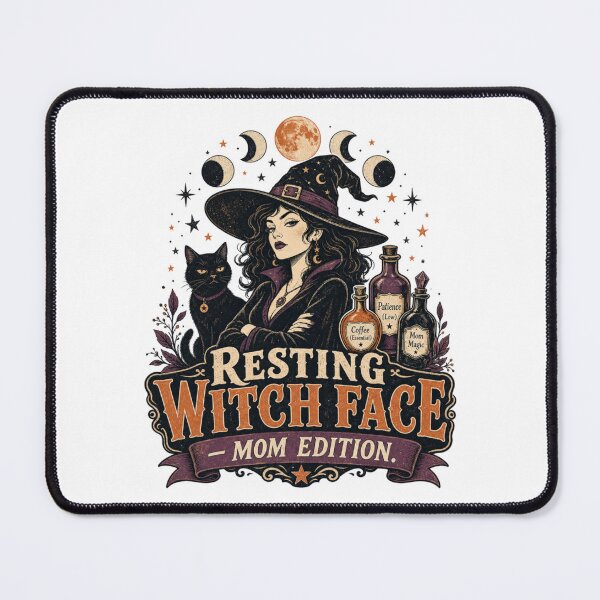 Item preview, Resting Witch Face Mom Edition Funny Vintage Halloween designed and sold by shirt-hard-top1.