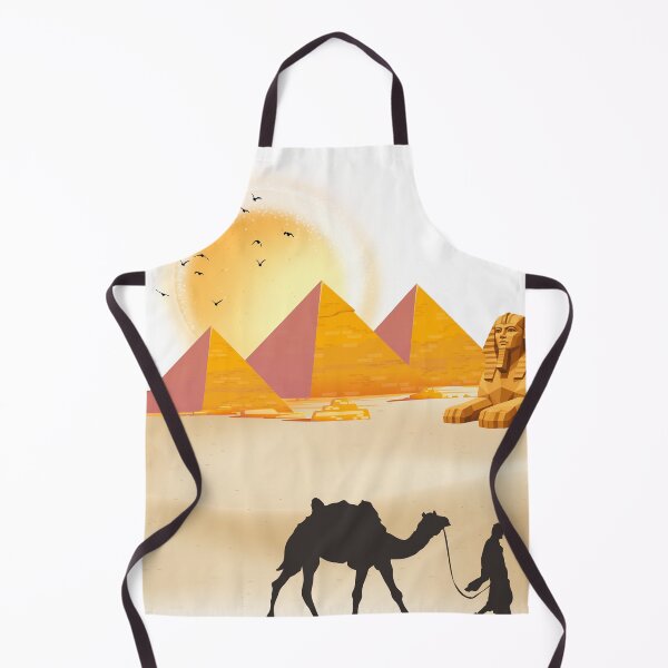 Item preview, Golden Egyptian pyramids & sphinx sunset vector illustration designed and sold by Nashatyoussef.