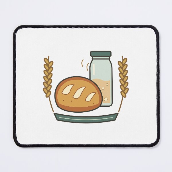 Item preview, Sourdough Loaf, Starter Jar and Golden Wheat designed and sold by EcomGenius.