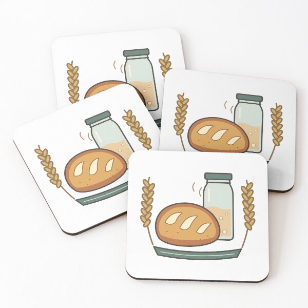 Item preview, Sourdough Loaf, Starter Jar and Golden Wheat designed and sold by EcomGenius.