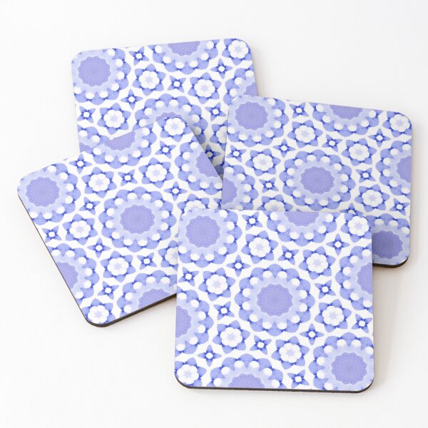 Item preview, Blue Watercolor Azulejo Floral Mandala Pattern Tile - Tapestry designed and sold by ArithraStudio.