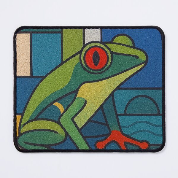 Item preview, Red Eyed Tree Frog Painting – Tropical Rainforest Wildlife Art designed and sold by GalleryKauffeld.