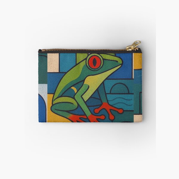 Item preview, Red Eyed Tree Frog Painting – Tropical Rainforest Wildlife Art designed and sold by GalleryKauffeld.