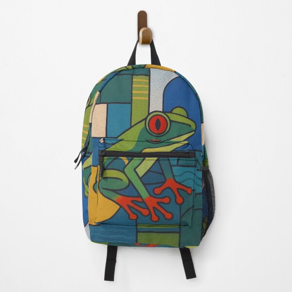Item preview, Red Eyed Tree Frog Painting – Tropical Rainforest Wildlife Art designed and sold by GalleryKauffeld.