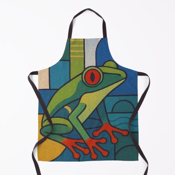 Item preview, Red Eyed Tree Frog Painting – Tropical Rainforest Wildlife Art designed and sold by GalleryKauffeld.