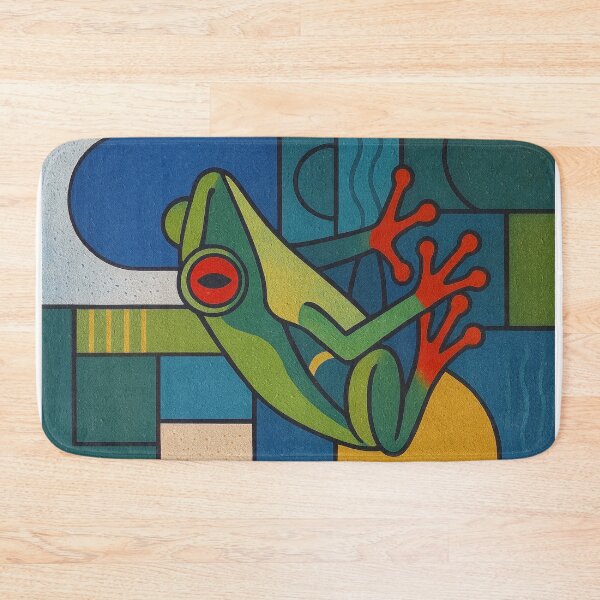 Item preview, Red Eyed Tree Frog Painting – Tropical Rainforest Wildlife Art designed and sold by GalleryKauffeld.