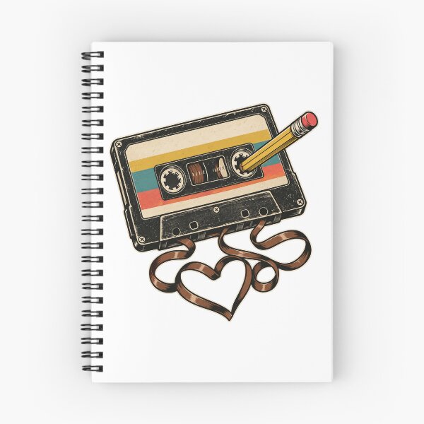 Item preview, Cassette Tape Heart Pencil Rewind Print designed and sold by The Mellonaire.