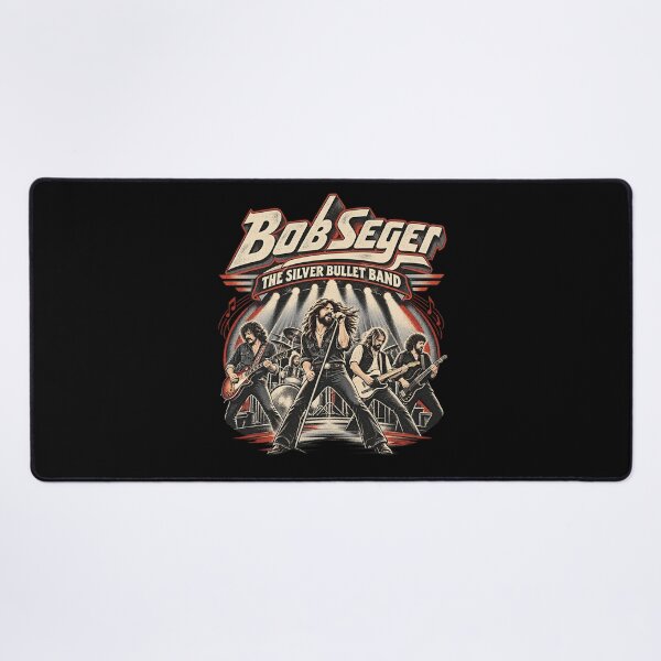 Item preview, Bob Seger & The Silver Bullet Band – Vintage Classic Rock Concert Art designed and sold by Jadegothgobby.