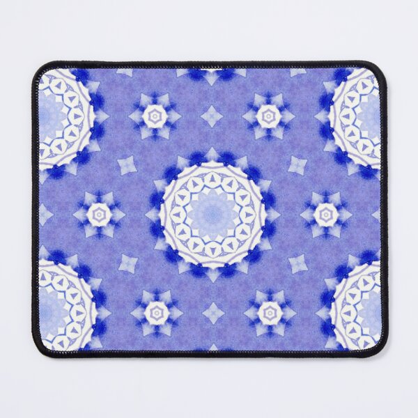 Item preview, Indigo Blue Mandala Tile Watercolor Pattern - Throw Pillow designed and sold by ArithraStudio.