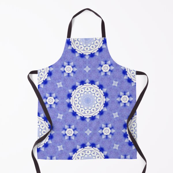 Item preview, Indigo Blue Mandala Tile Watercolor Pattern - Throw Pillow designed and sold by ArithraStudio.