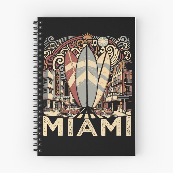 Item preview, Miami Florida Souvenir Men Surfing Lover City Miami designed and sold by DSWShirts.