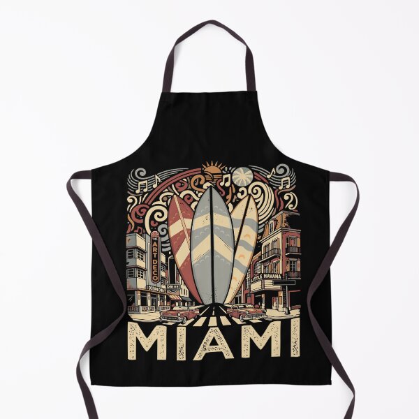 Artikelvorschau, Miami Florida Souvenir für Männer, Surfbegeisterte, Stadt Miami entworfen und verkauft von DSWShirts.