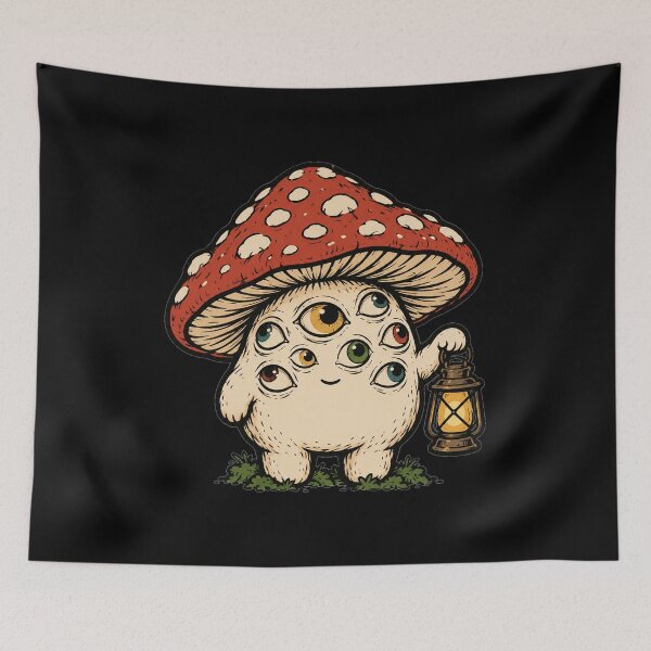 Item preview, Creepy Cute Mushroom With Many Eyes designed and sold by The Mellonaire.
