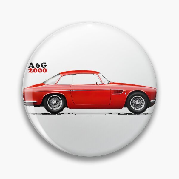 Artikelvorschau, Illustration eines Maserati A G, eines klassischen Luxuswagens entworfen und verkauft von Simone Brewer.